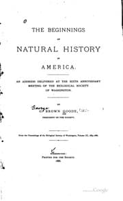 Tapa de The beginnings of natural history in America
