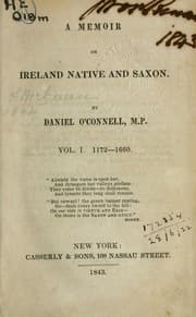 Tapa de A memoir on Ireland native and Saxon