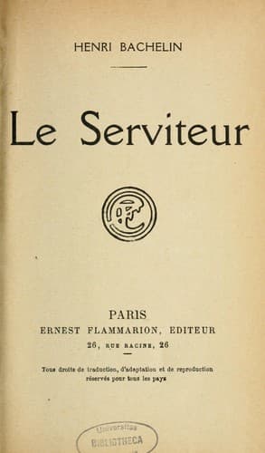 Tapa de Le serviteur.