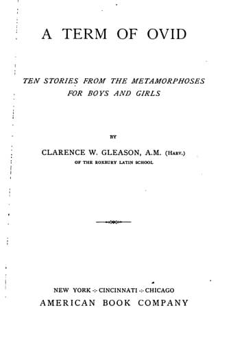 Tapa de A term of Ovid