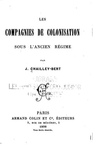Tapa de LES COMPAGNIES DE COLONISATION