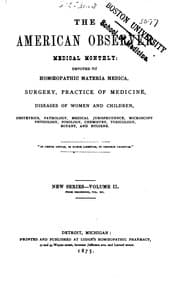 Tapa de American Observer Medical Monthly