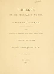 Tapa de Libellus de re herbaria novus