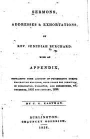 Tapa de Sermons, addresses & exhortations by Rev. Jedediah Burchard