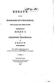 Tapa de Essays on the Diseases of Children, with Cases and Dissections