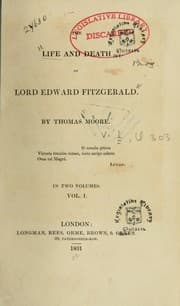 Tapa de The life and death of Lord Edward Fitzgerald
