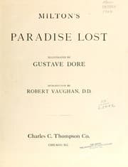 Tapa de Milton's Paradise lost