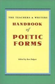 Tapa de The Teachers and Writers Handbook of Poetic Forms
