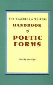 Tapa de The teachers & writers handbook of poetic forms