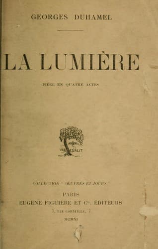 Tapa de La lumière