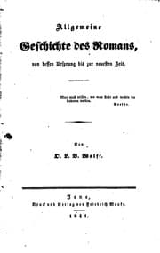Tapa de Allgemeine Geschichte des Romans: Von dessen Ursprung bis zur neuesten Zeit