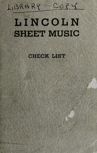 Tapa de Lincoln sheet music