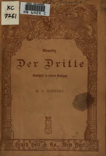 Tapa de Der dritte