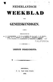 Tapa de Nederlandsch weekblad voor geneeskundigen