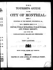 Tapa de The tourist's guide to the city of Montreal