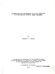 Tapa de Determinants and consequences of social structure in a neotropical primate, Cebus olivaceus