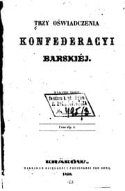 Tapa de Trzy oświadczenia konfederacyi barskiéj