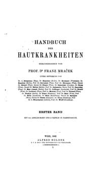 Tapa de Handbuch der Hautkrankheiten v. 3, 1904