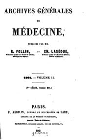 Tapa de Archives generales de medecine