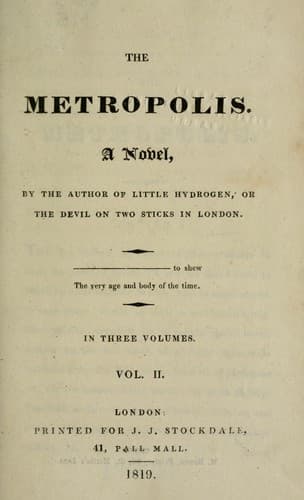 Tapa de The metropolis