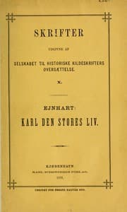 Tapa de Ejnharts Kejser Karl den stores liv og levned