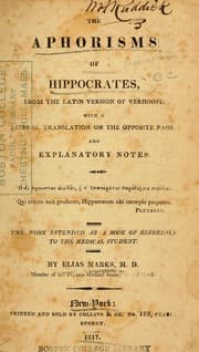 Tapa de The aphorisms of Hippocrates