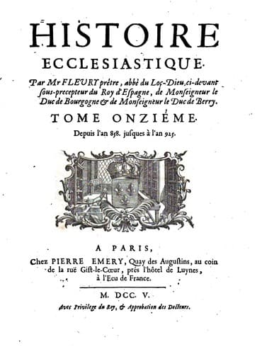 Tapa de Histoire ecclésiastique