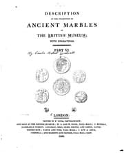 Tapa de A Description of the Collection of Ancient Marbles in the British Museum ...