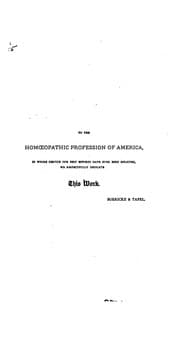 Tapa de The American homoeopathic pharmacœia