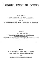 Tapa de Longer English poems