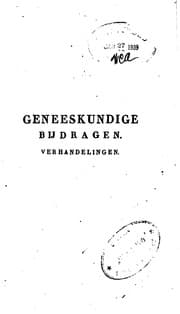 Tapa de Geneeskundige bijdragen