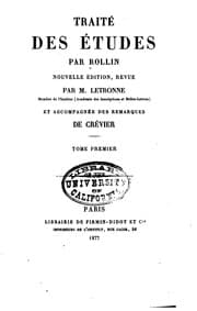 Tapa de Traité des études