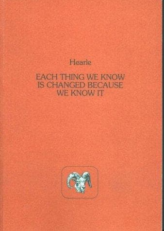 Tapa de Each Thing We Know Is Changed Because We Know It