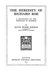 Tapa de The heredity of Richard Roe