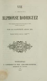 Tapa de Vie du bienheureux - Alphonse Rodrigues ...