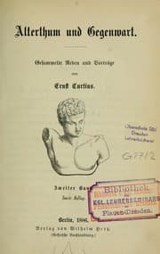 Tapa de Alterthum und Gegenwart