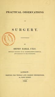 Tapa de Practical observations in surgery