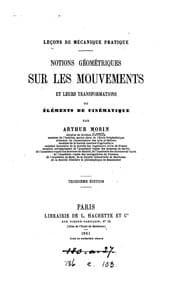 Tapa de Notions géométriques sur les mouvements et leurs transformations