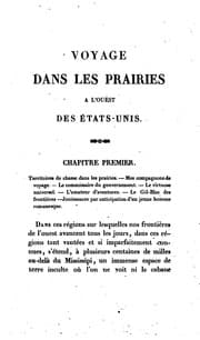Tapa de Voyage dans les prairies à l'Ouest des États-Unis