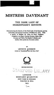 Tapa de Mistress Davenant