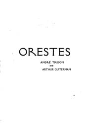 Tapa de Orestes (Les Érinnyes): A Drama in Two Parts