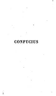 Tapa de Confucius et Mencius: les quartre livres de philosophie morale et politique de la Chine