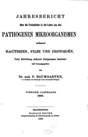 Tapa de Jahresbericht ueber die Fortschritte in der Lehre von den Pathogenen