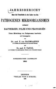 Tapa de Jahresbericht ueber die Fortschritte in der Lehre von den Pathogenen