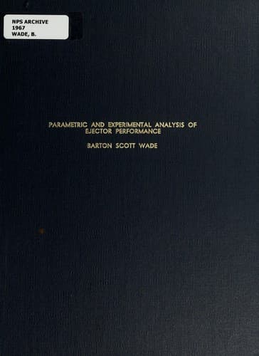 Tapa de Paramedic and experimental analysis of ejector performance