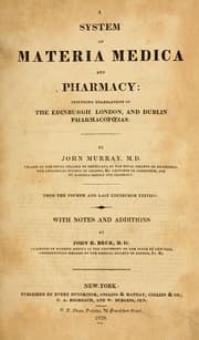 Tapa de A system of materia medica and pharmacy