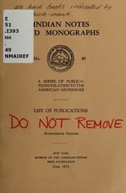 Tapa de List of publications