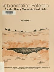 Tapa de Henry Mountain Coal Field, Garfield County, Utah