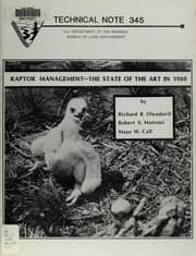 Tapa de Raptor management, the state of the art in 1980