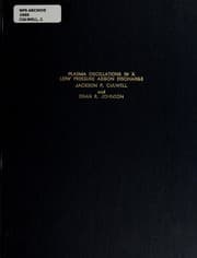 Tapa de Plasma oscillations in a low pressure argon discharge